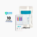 10X PRUEBAS ANTIDOPING GRS DETECCIÓN CASSETTE 3 PARÁMETROS + VASO GRATIS