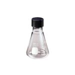 MATRAZ ERLENMEYER DE VIDRIO 50ML BOCA ANGOSTA, GRADUADO C/TAPON DE ROSCA FENOLICO - PYREX