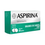 ASPIRINA ACIDO ACETILSALICILICO 500MG C/40 TAB.